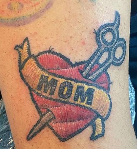 mom stitched patch 